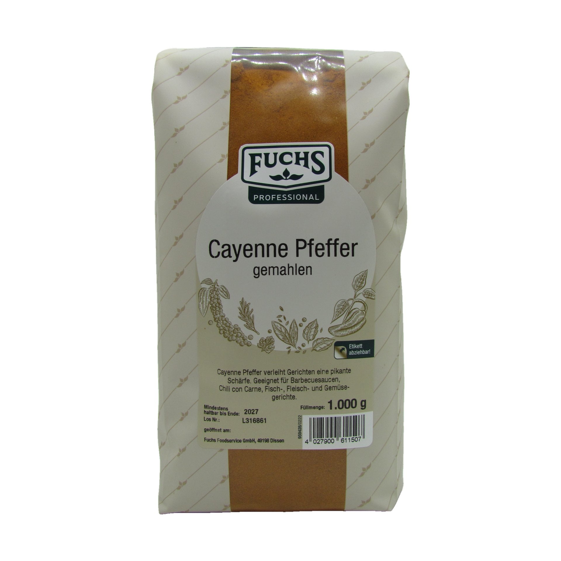 Cayennepfeffer Fuchs 1 kg