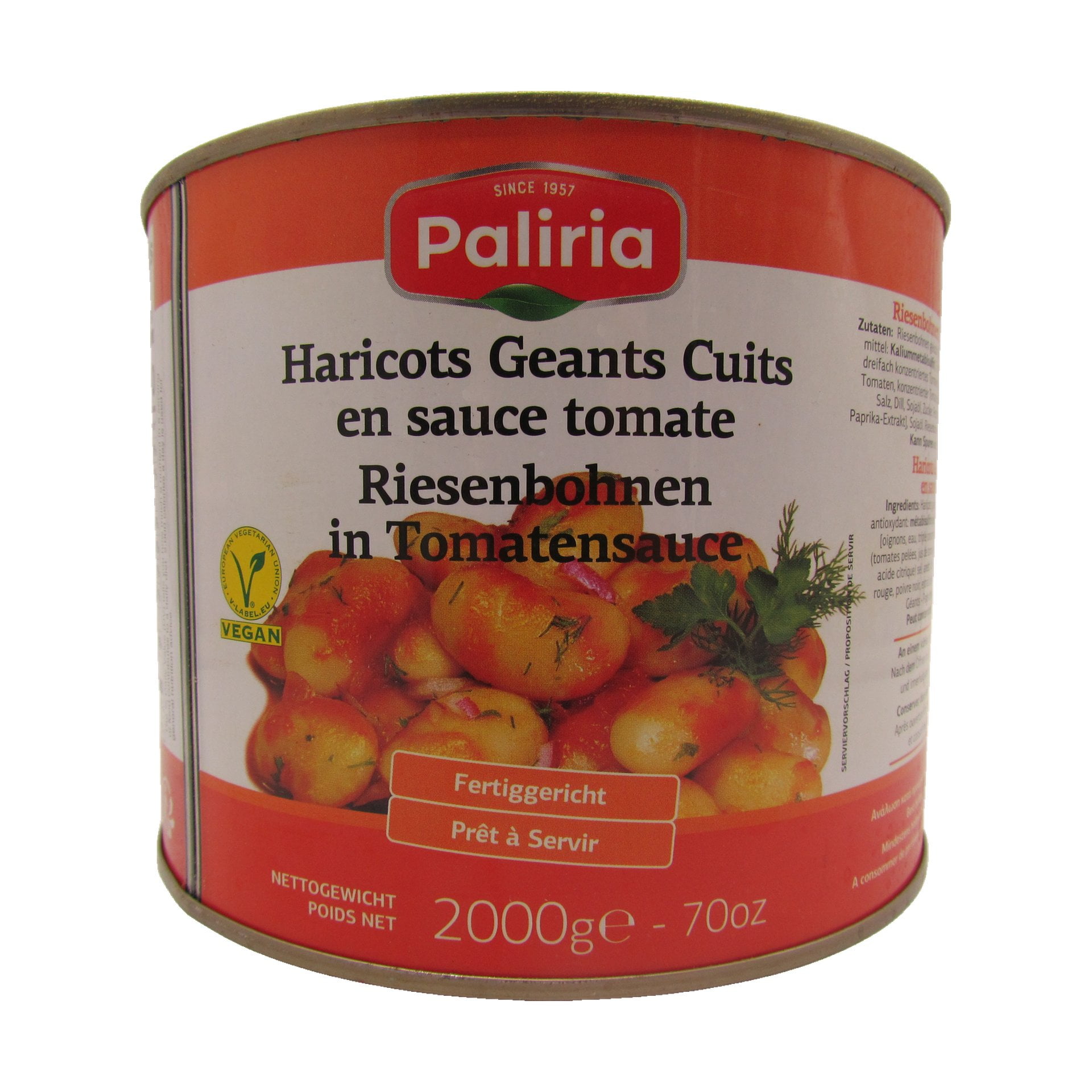 Paliria Gigantes mit Sauce 2000 g