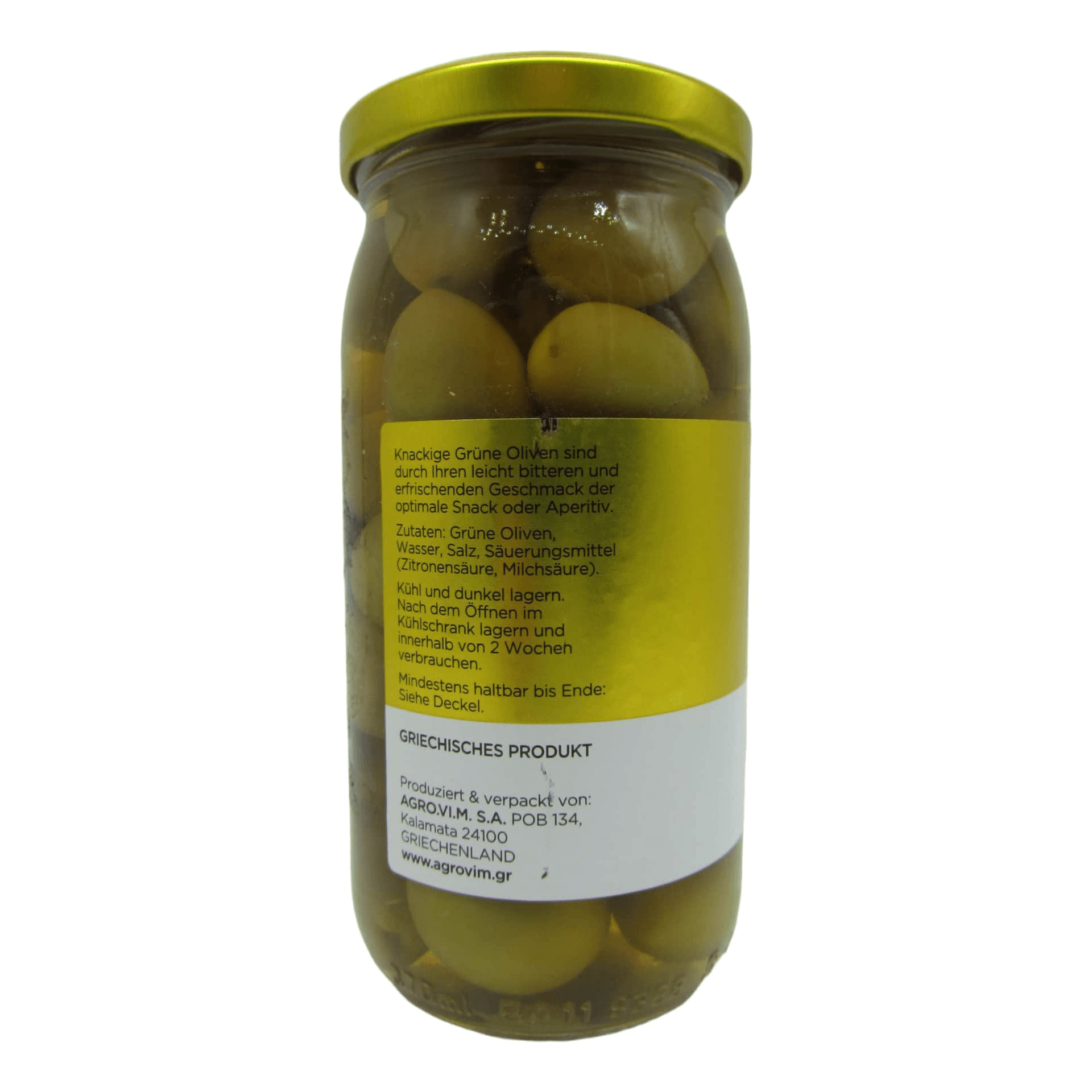 Iliada grüne Oliven m. Kern 370 g