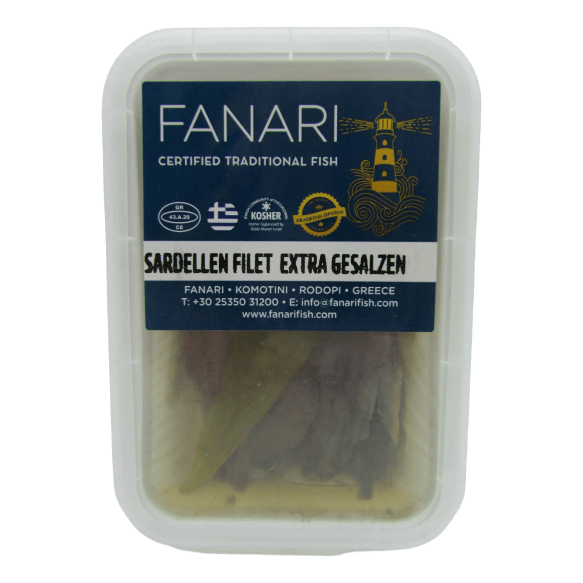 Fanari Sardellenfilets extra gesalzen 150 g