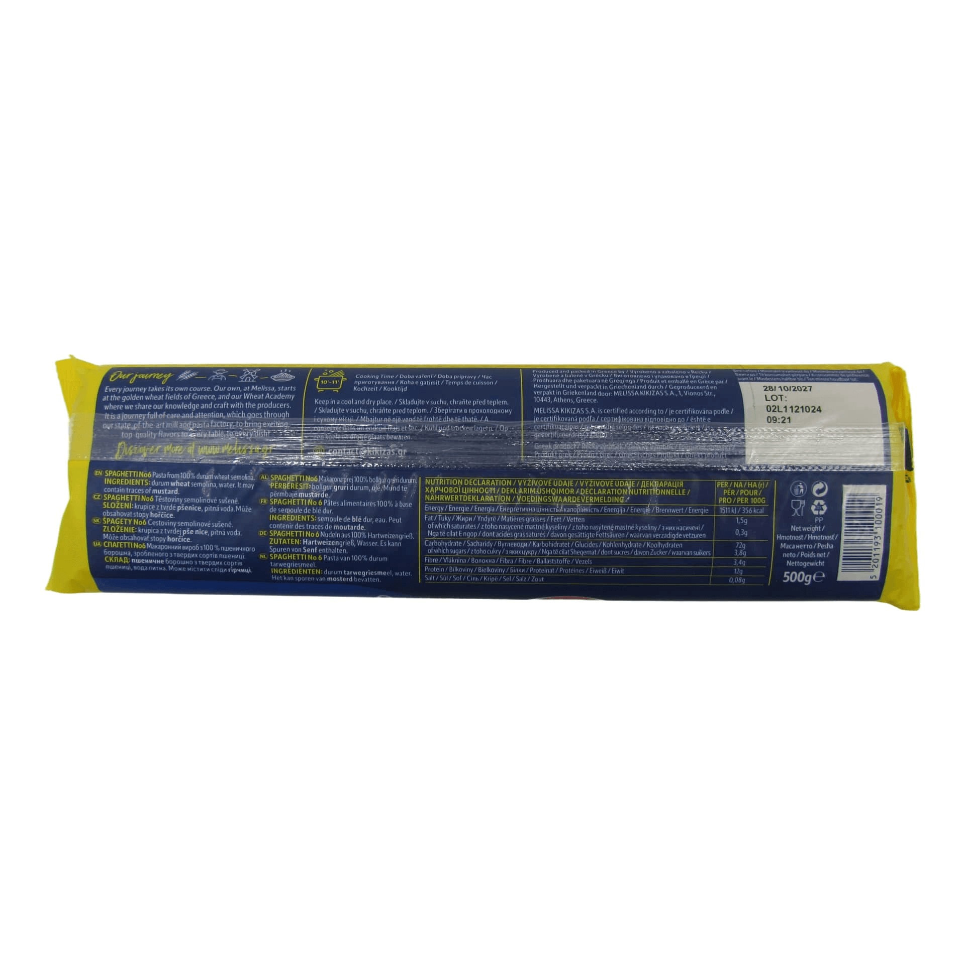 Melissa Spaghetti No.6  500 g.