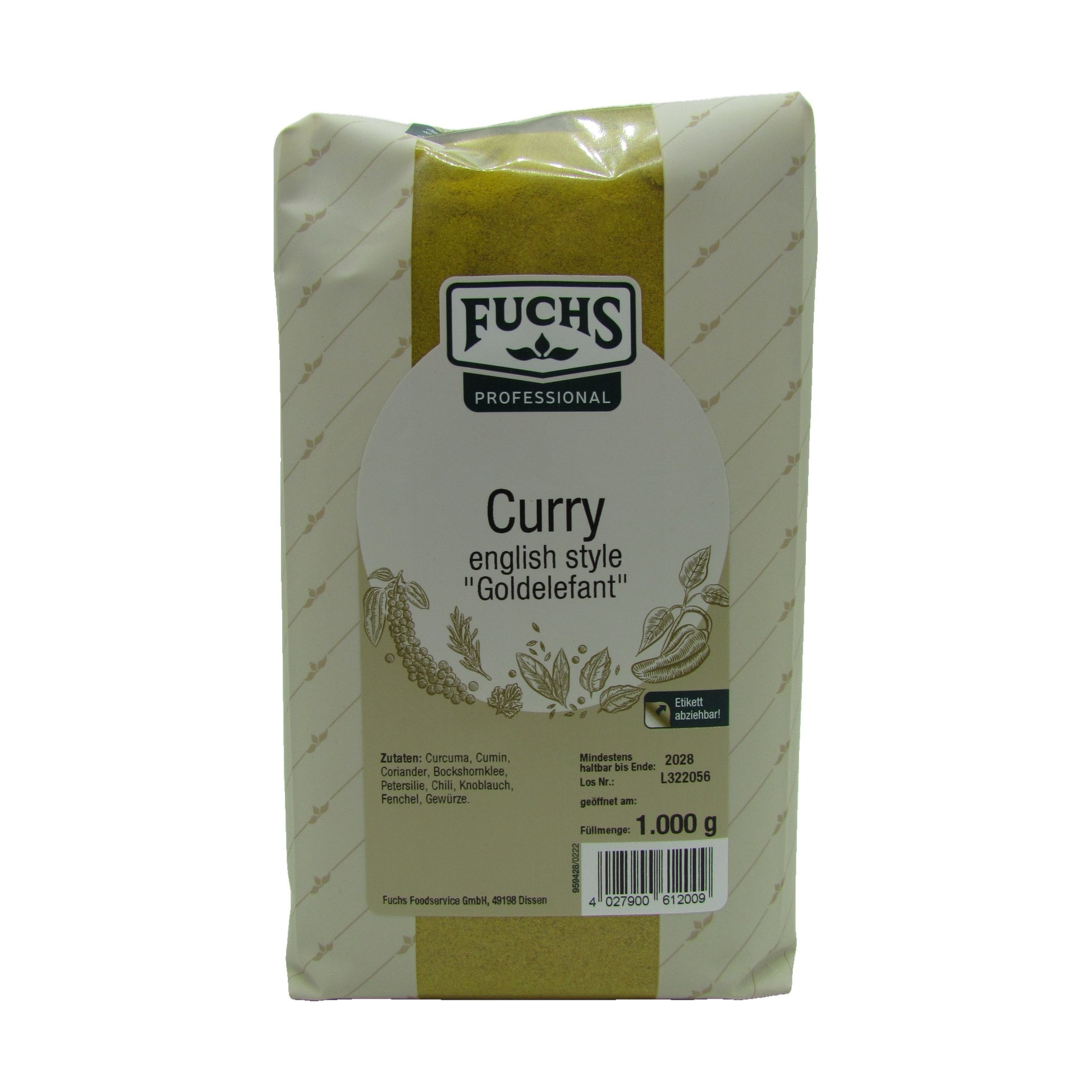 Currypulver Fuchs 1 kg