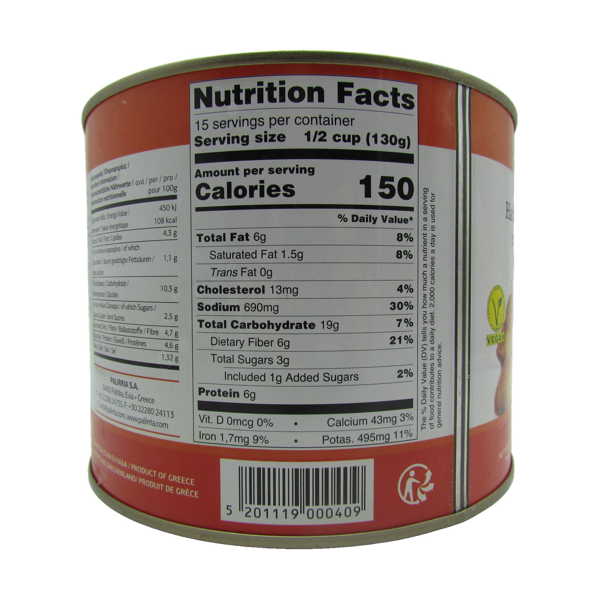 Paliria Gigantes mit Sauce 2000 g