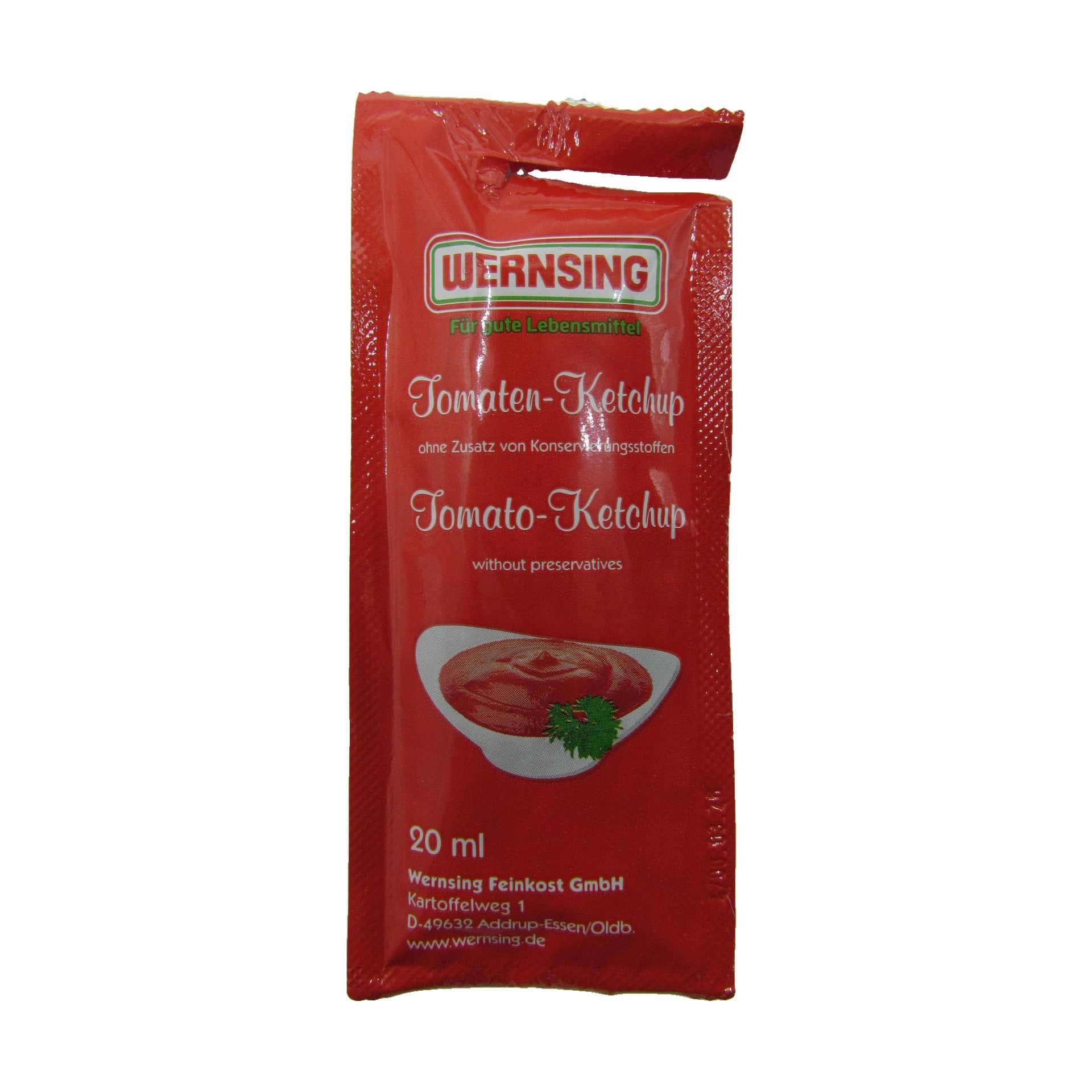 Wernsing Tomatenketchup portion. 100 x 20 ml
