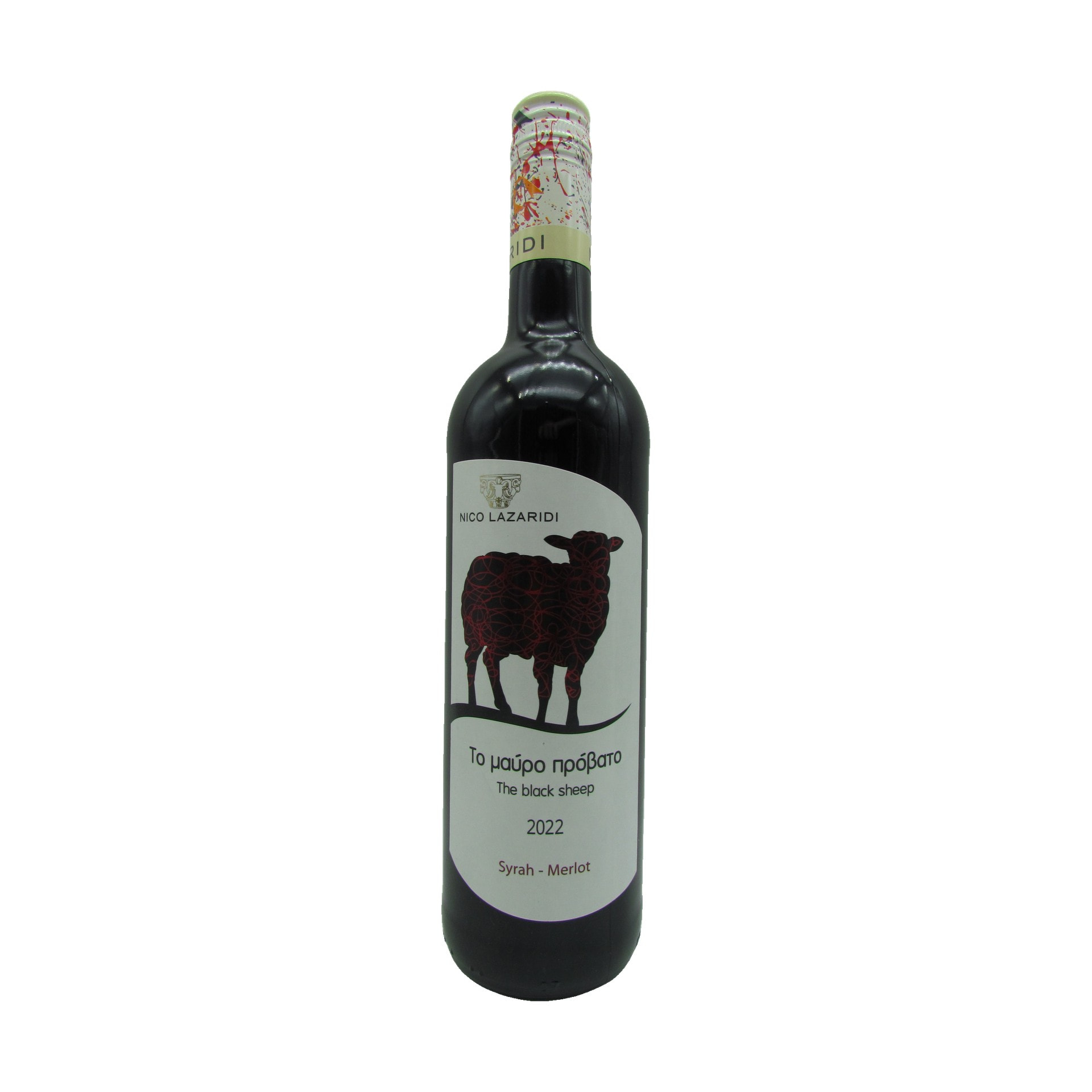 Nico Lazaridi Syrah Merlot Black Sheep Rotwein trocken 750 ml