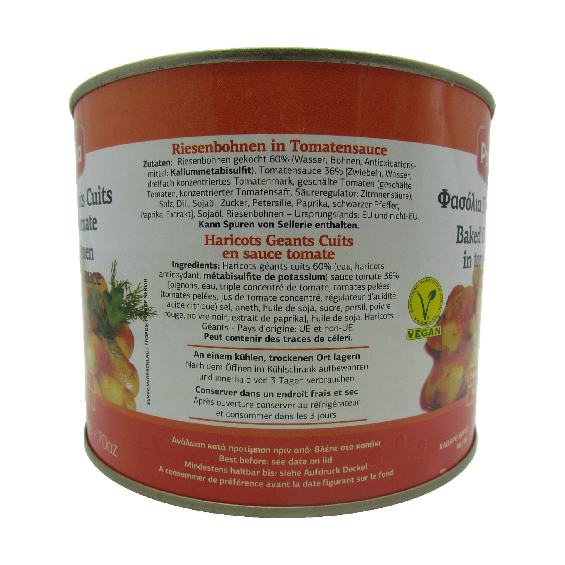 Paliria Gigantes mit Sauce 2000 g