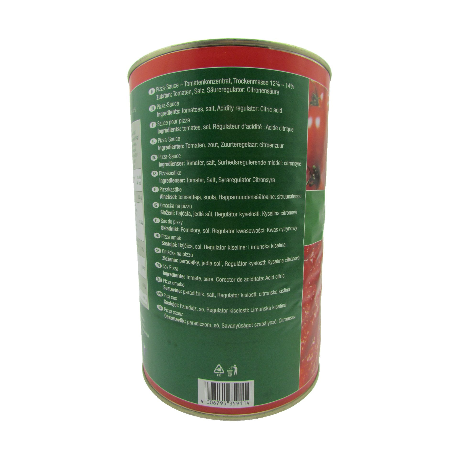 La Perla Pizzasauce 4250 g