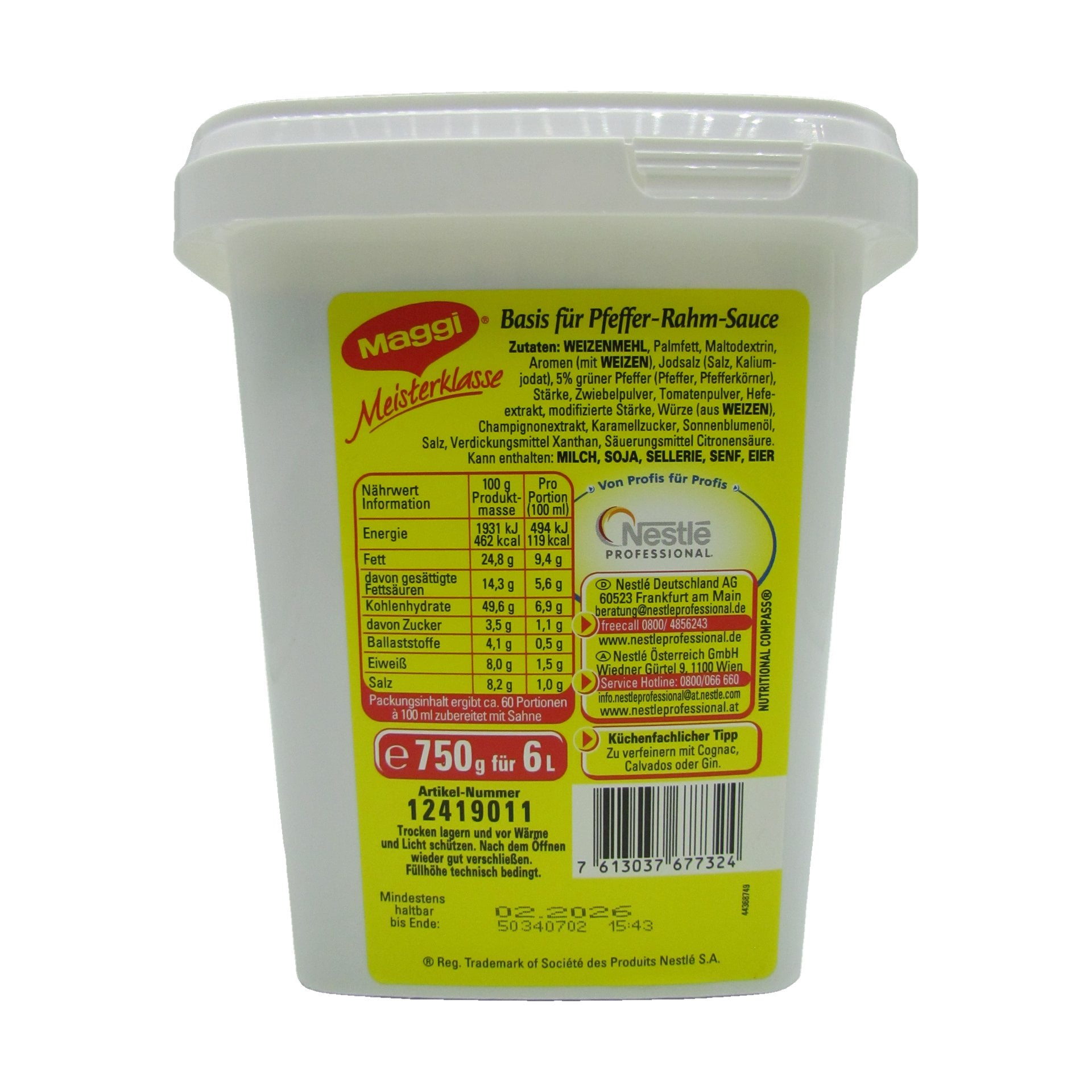 Maggi Pfeffer Rahmsauce 750 g