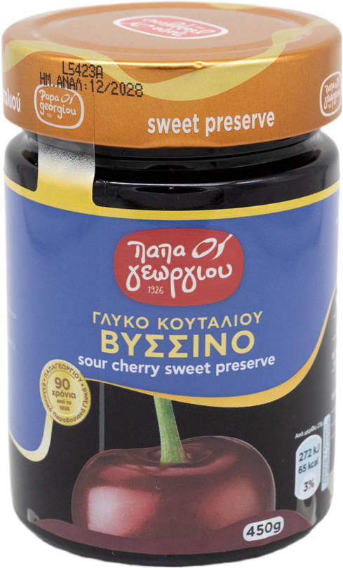 Papageorgiou Eingelegte Sauerkirschen in Sirup 450 g