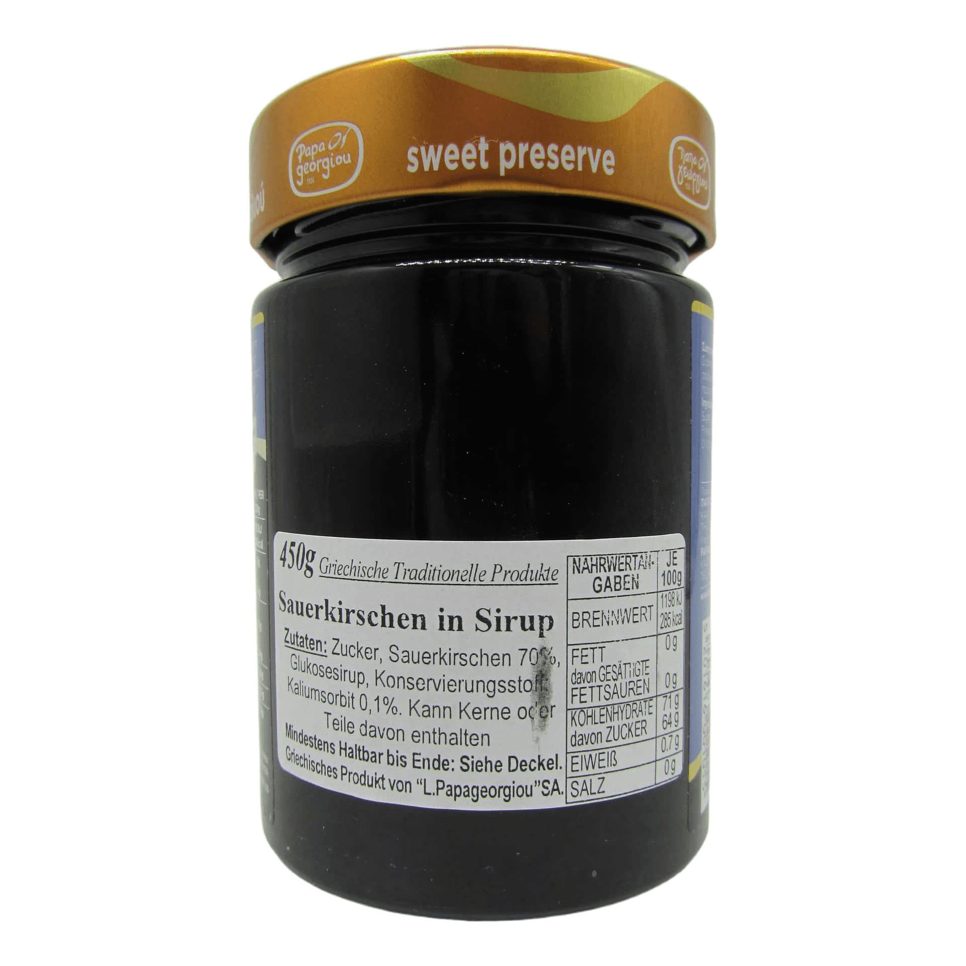 Papageorgiou Eingelegte Sauerkirschen in Sirup 450 g