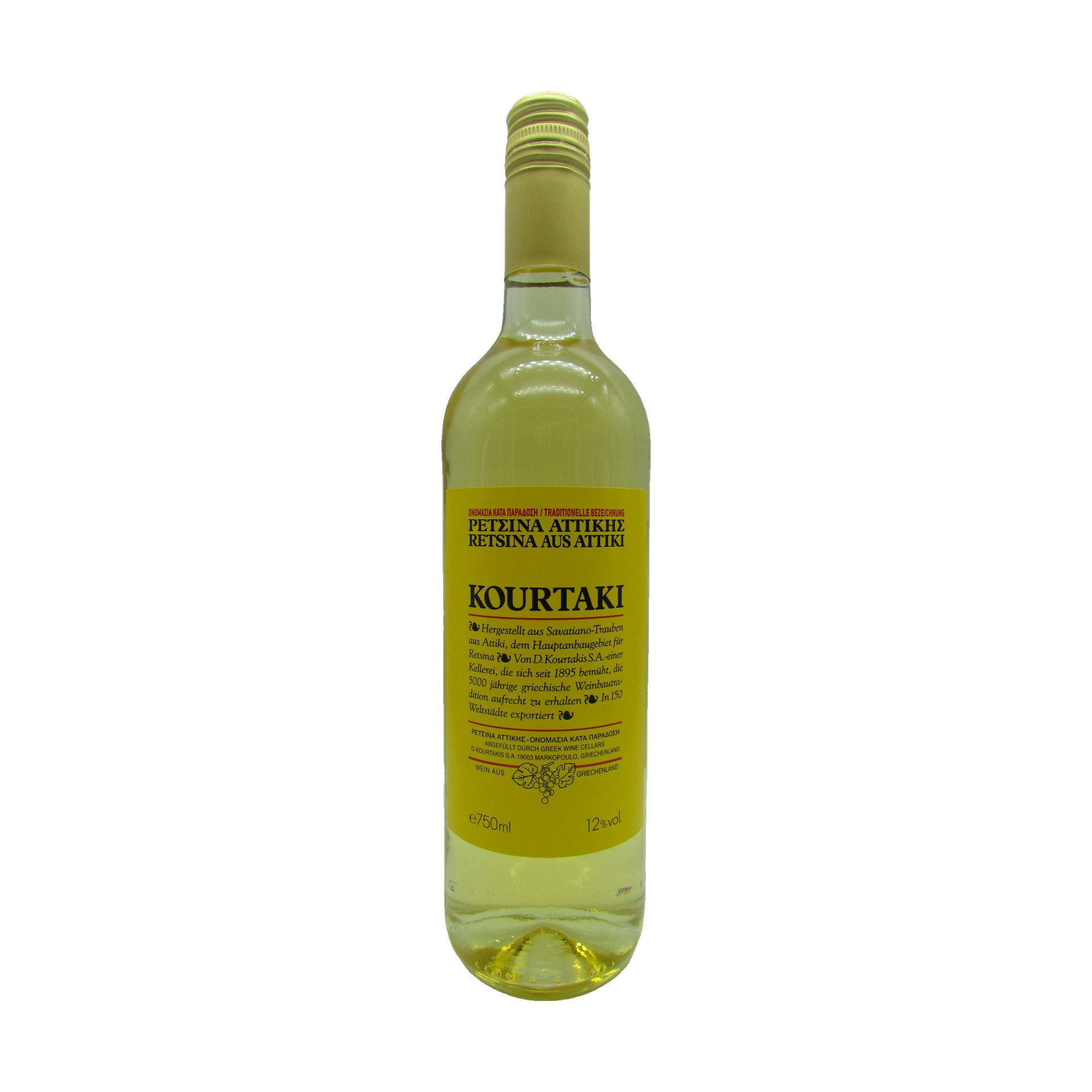 Kourtaki Retsina Attiki 12% 750 ml