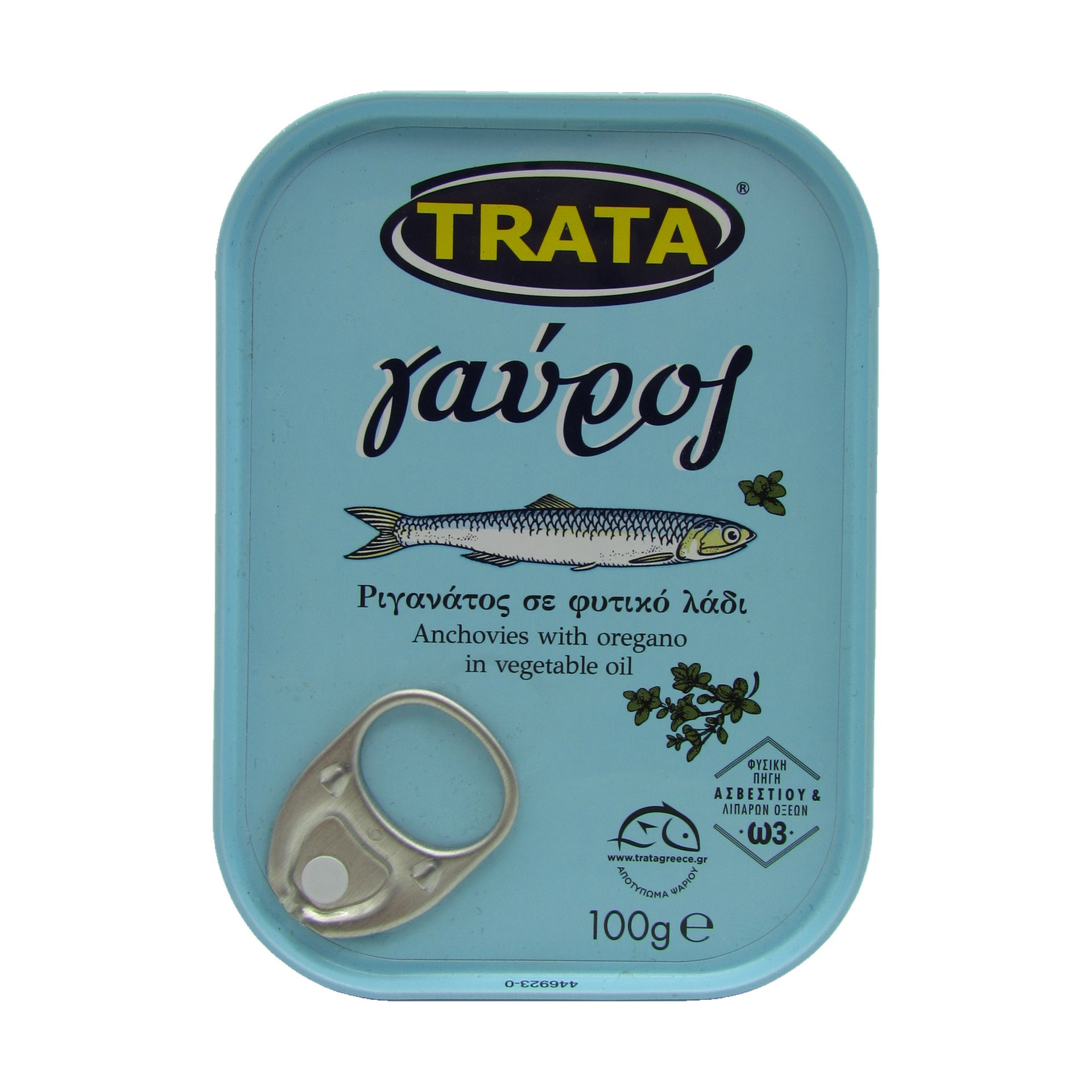 Trata Sardellen/Gavros m. Oregano in Pflanzlichen Öl 100 g