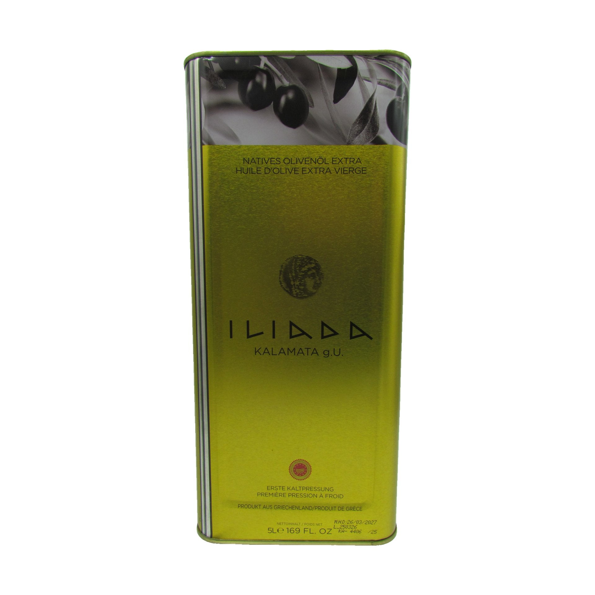 Iliada Olivenöl Kalamata Extra Nativ 5 Liter