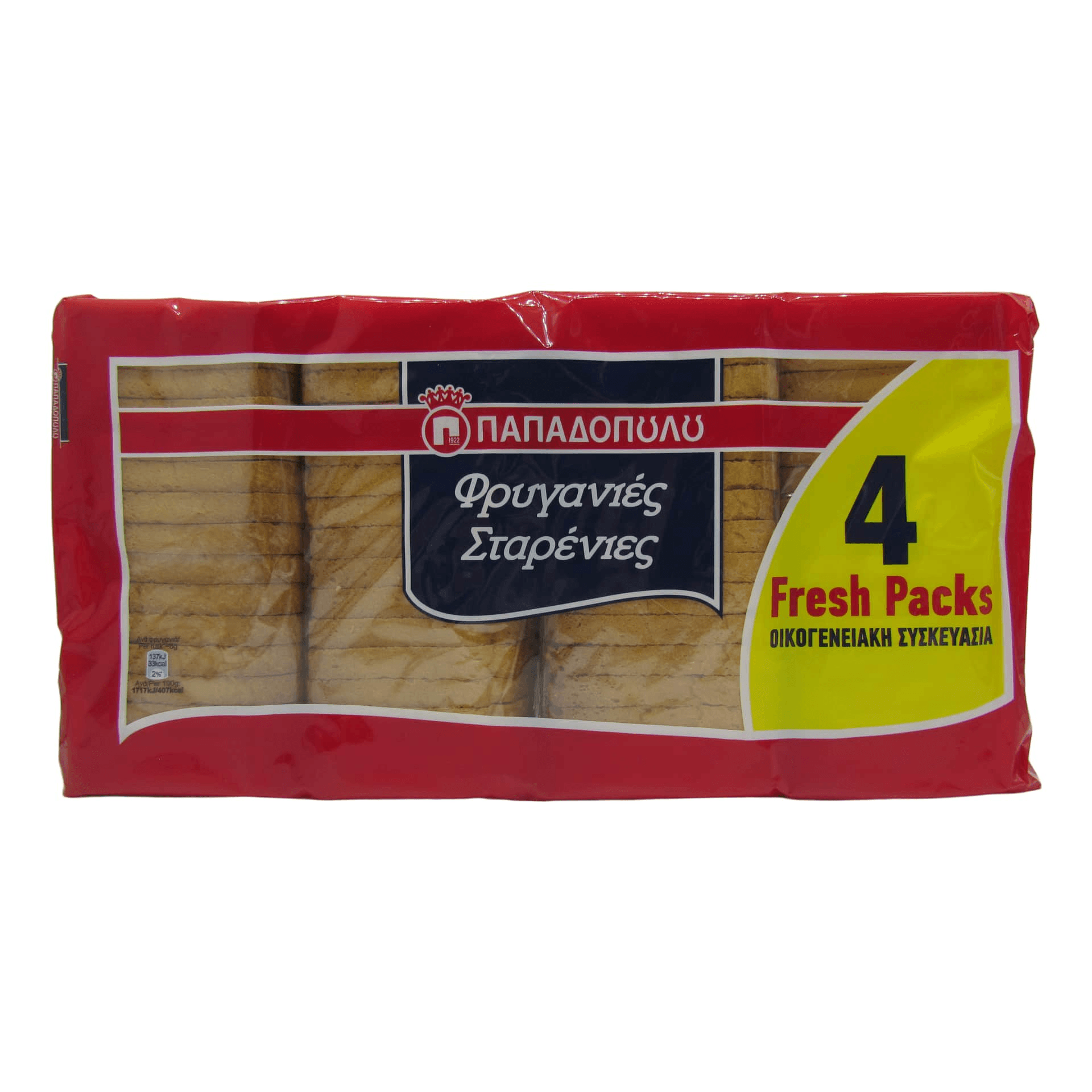 Papdopoulos Zwieback 4 x 127,5 g