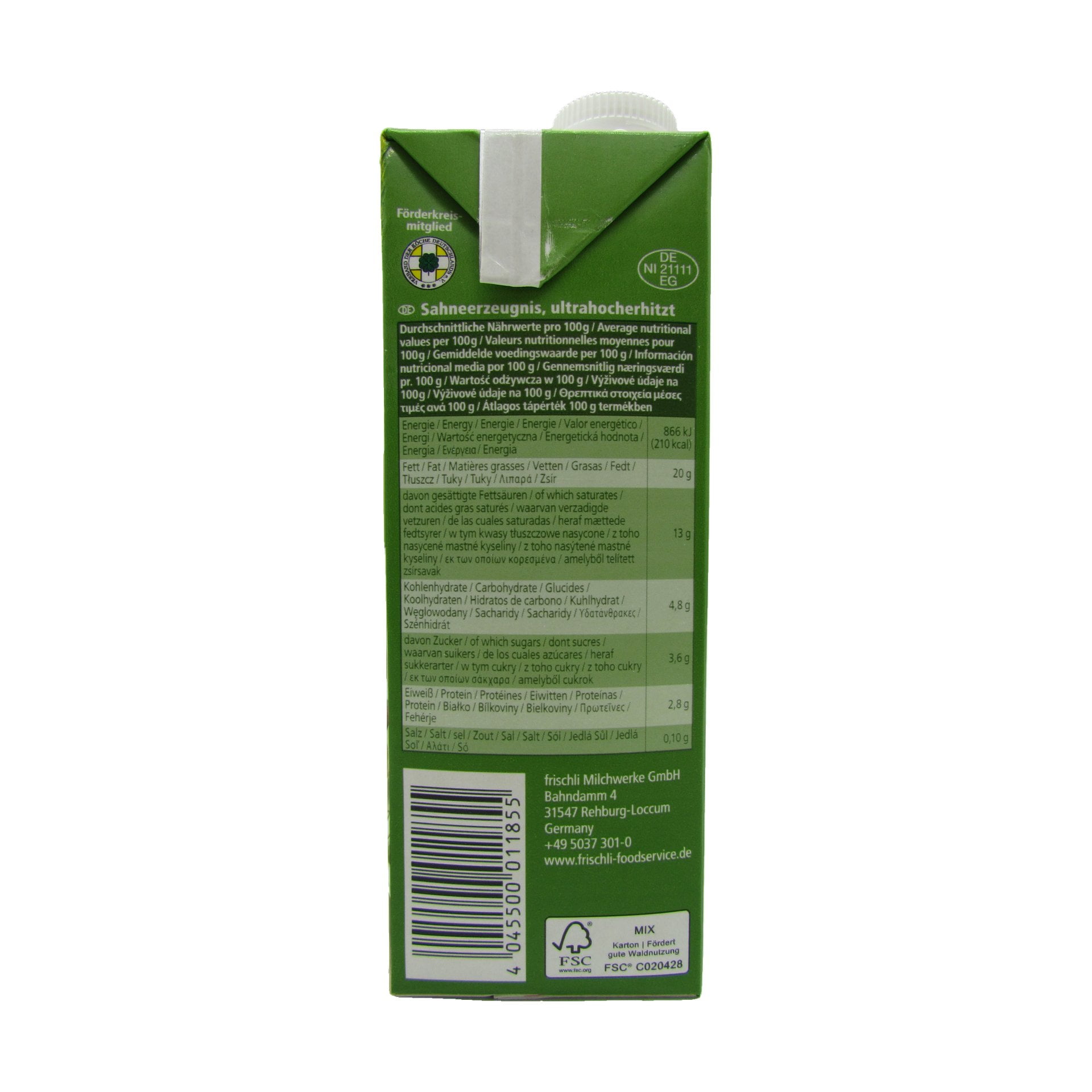 Frischli H-Sahne 20% - 1 L