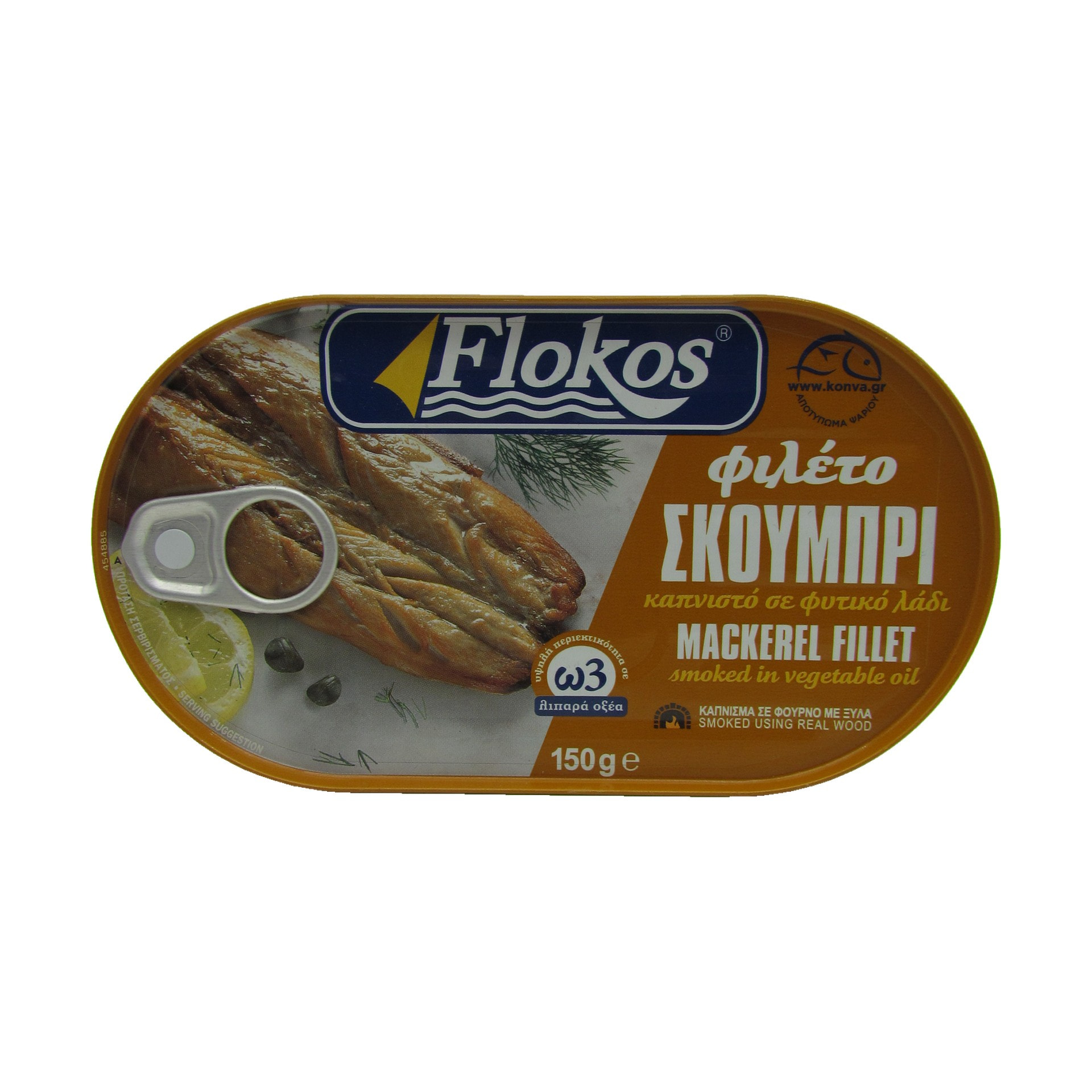 Flokos Makrelenfilet geräuchert in Pflanzlichen Öl 150 g